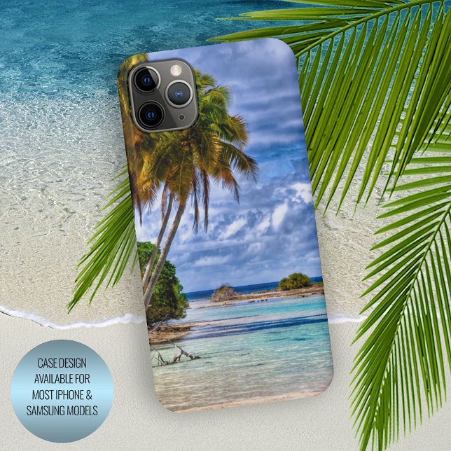 Coque iPhone Joli été Hawaiian Beach Aquarelle (Créateur téléchargé)