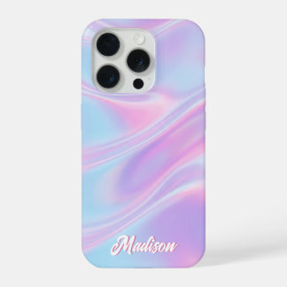 Joli Étui iPhone avec Nom Personnalisé Iridescent