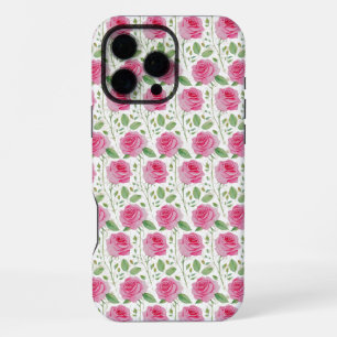 Coque iPhone 16 Pro Max Joli motif répétitif floral/rose
