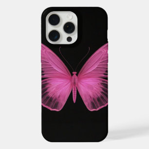 joli papillon rose iphone15 pro max coque