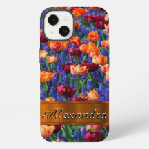 Joli terrain de fleur de tulipe personnalisé