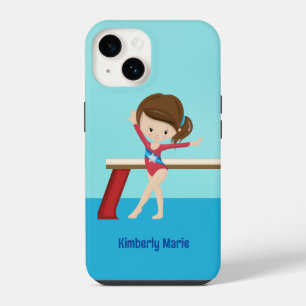 Coque Pour iPhone 14 Jolie Fille de Gymnastique Personnalisée Enfants d