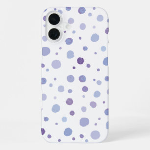 Coque iPhone 16 Plus Jolie œuvre d'art pointillée aux coups de pinceau