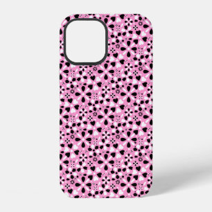 Coque iPhone 12 Jolies fleurs noires et blanches