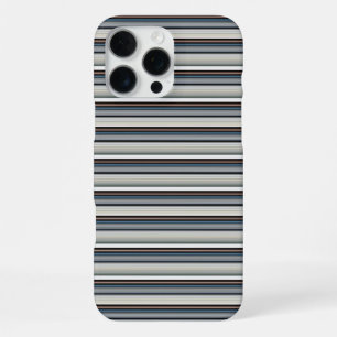 Coque iPhone 16 Pro Max Jolies rayures grises et blanches