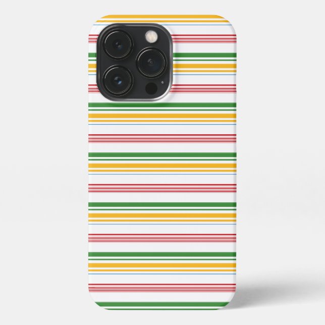 Coque iPhone Jolies rayures vert jaune (Verso)