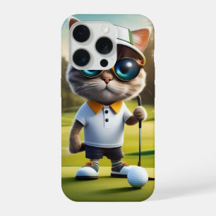Joueur de golf chat drôle,