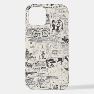 Coque iPhone 12 Journal vintage