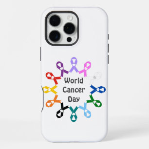 Coque iPhone 16 Pro Max Journée mondiale contre le cancer Sein Poumon Côlo