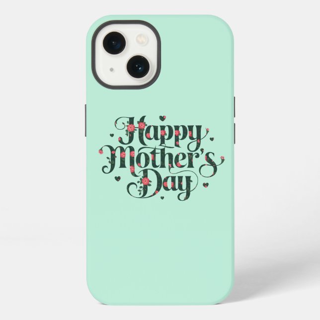 Coque iPhone Joyeuse Fête des Mères (Verso)