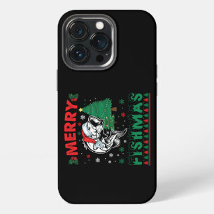 Etui iPhone 13 Pro Joyeux Fishmas Poisson Pêche Papa Pêcheur Noël