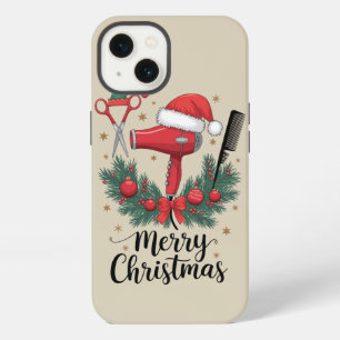 Etui iPhone 13 Joyeux Noël Coiffeur Coiffeuse Noël Cheveux
