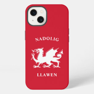 Etui iPhone 13 Joyeux Noël gallois Simple Nadolig Llawen celtique