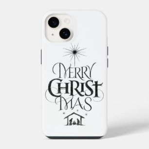 Coque Pour iPhone 14 Joyeux Noël Religieux Noël Calligraphie C