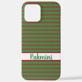 Coque iPhone 12 Pro Max Joyeux Noël rouge et coque vert
