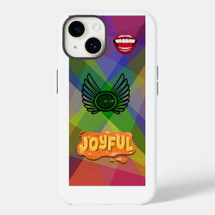 Coque Pour iPhone 14 Joyful Lips & Wings Artistique