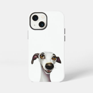 Etui iPhone 13 Mini Joyful Whippet - Une oeuvre de style dessin animé