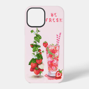 Coque iPhone 12 Pro Jus de fraise frais boisson fraîche - Fruits d'été