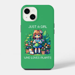 Coque Pour iPhone 14 Juste une fille qui aime les Plantes
