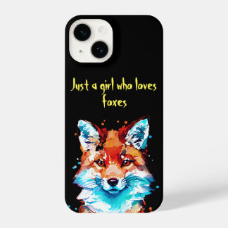 Coque Pour iPhone 14 Juste une fille qui aime les renards