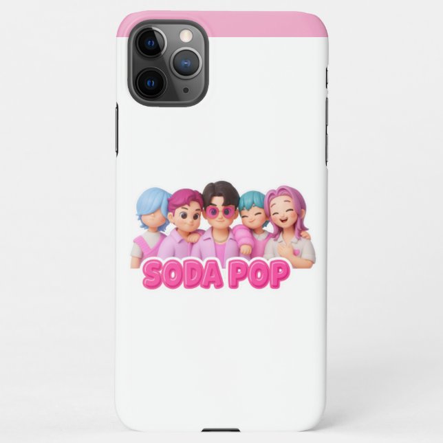 Coque iPhone K-Pop Demon Hunter Cartoon Téléphone (Dos)