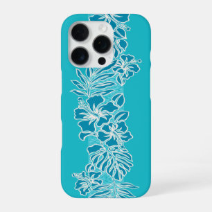 Coque iPhone 16 Pro Kalaheo Hibiscus Hawaïen Tapa