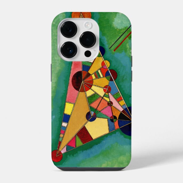 Coque iPhone Kandinsky - Triangle multicolore, (Verso)