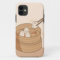 Coque iphone Kawaii Dim Sum Bunnies