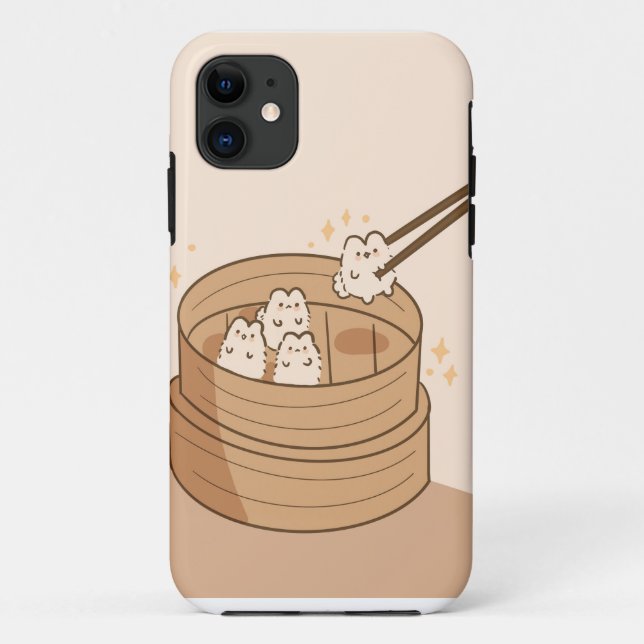 Coque iphone Kawaii Dim Sum Bunnies (Dos)