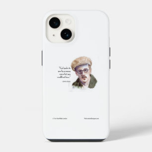 Coque Pour iPhone 14 Kerr/London James Joyce & Citation "Dieu a parlé"