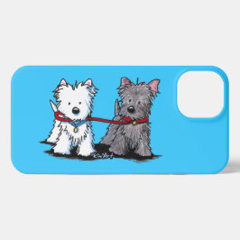 Etui iPhone 13 KiniArt Terrier Walkers