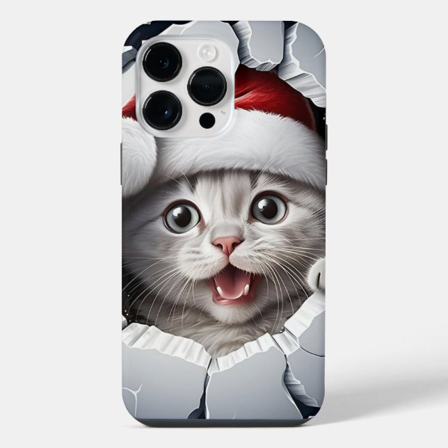 Coque iPhone Kitty de Noël 3D  (Verso)