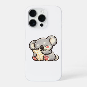 Coque iPhone 16 Pro Koala Mignon Endormi avec Oreiller