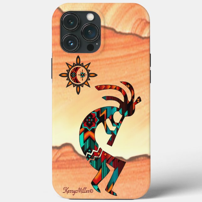 Coque iphone Kokopelli Sud-Ouest (Verso)