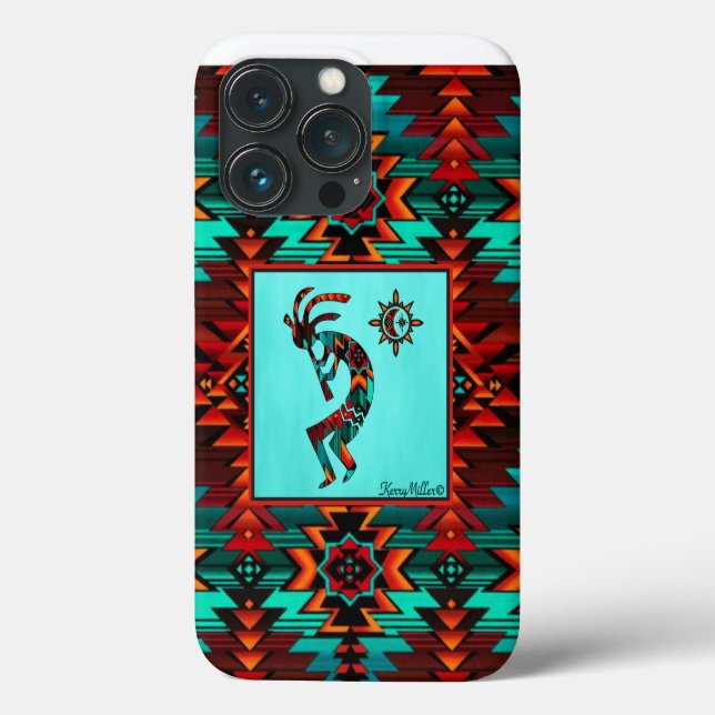 Coque iphone Kokopelli Sud-Ouest (Verso)