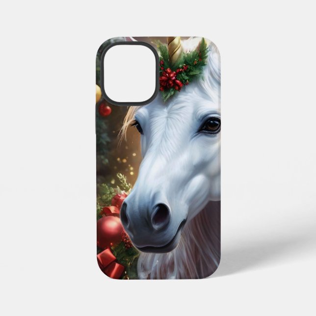 Coque iPhone « La Licorne de Noël » (Verso)