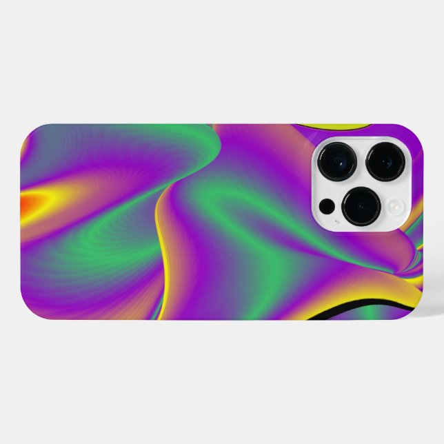 Coque iPhone La magie des couleurs Abstrait Rainbowart 3D (Verso Horizontal)