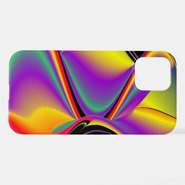 Coque iPhone La magie des couleurs Abstrait Rainbowart 3D (Verso Horizontal)