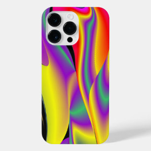 Coque Pour Pour iPhone 14 Pro Max La magie des couleurs Abstrait Rainbowart 3D
