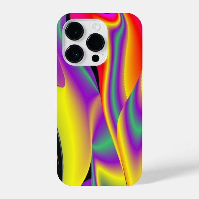 Coque iPhone La magie des couleurs Abstrait Rainbowart 3D (Verso)