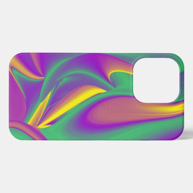 Coque iPhone La magie des couleurs Abstrait Rainbowart 3D (Verso Horizontal)