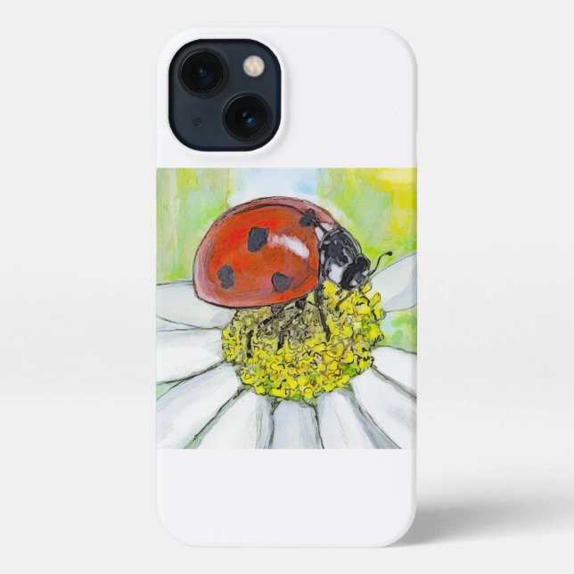 Coque iPhone Lady Bug on A Daisy (Verso)