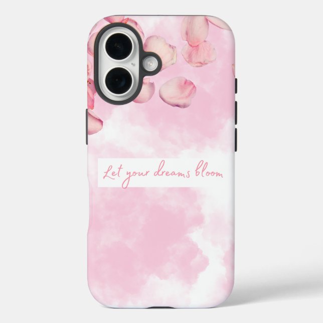 coque iphone "Laissez fleurir vos rêves" (Verso)