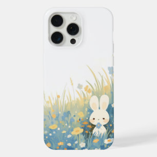 Lapin Blanc Caché dans la Prairie