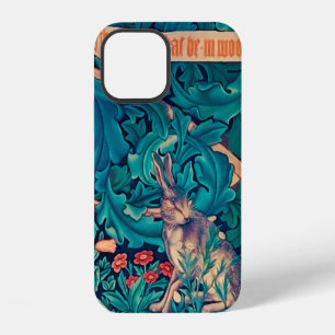Coque iPhone 12 Lapin dans la forêt, William Morris