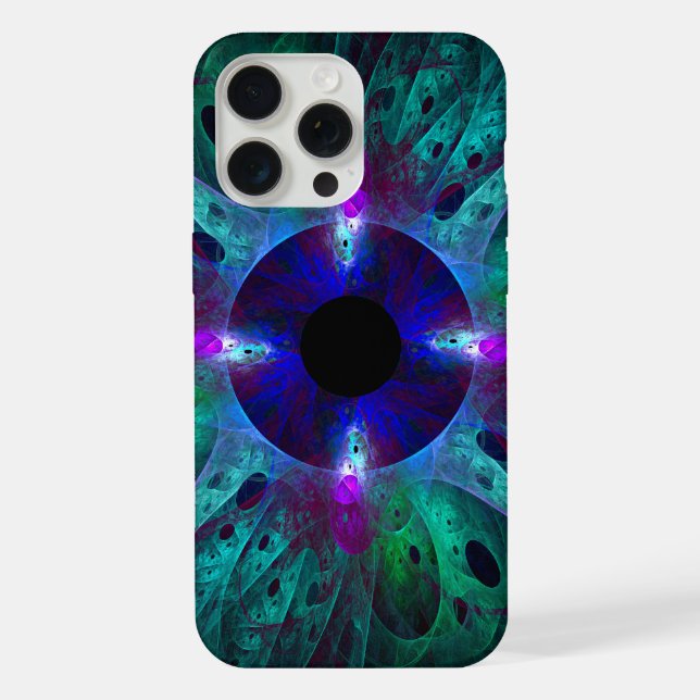 Coque iPhone L'art Abstrait des yeux (Verso)