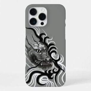 Coque iPhone 16 Pro Max Le dragon chinois à la toiture de tatouage