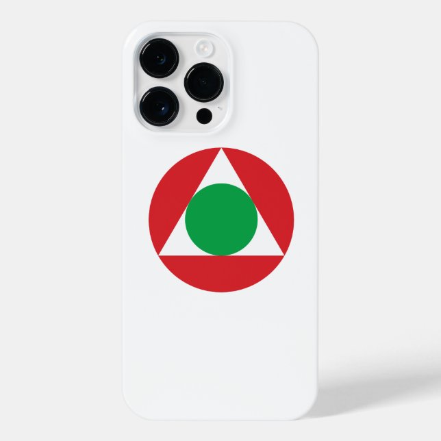 Coque iPhone Le drapeau du Liban symbole de l'armée (Verso)