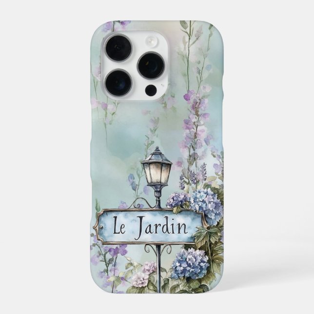 Coque iPhone Le Jardin (jardin) Plutôt Fleurs violettes (Verso)