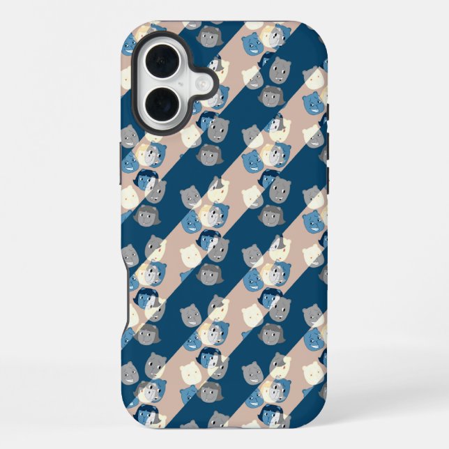 Coque iPhone Le Motif Arrière - plan des Sbuirrels (Verso)